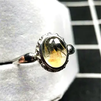 12x10mm Top Natural Gold Rutilated Quartz Ring Jewelry For Woman Man Crystal Oval Beads Silver Gemstone Adjustable Ring AAAAA 
12x10mm Top Natural Gold Rutilated Quartz Ring Jewelry For Woman Man Crystal Oval Beads Silver Gemstone Adjustable Ring AAAAA