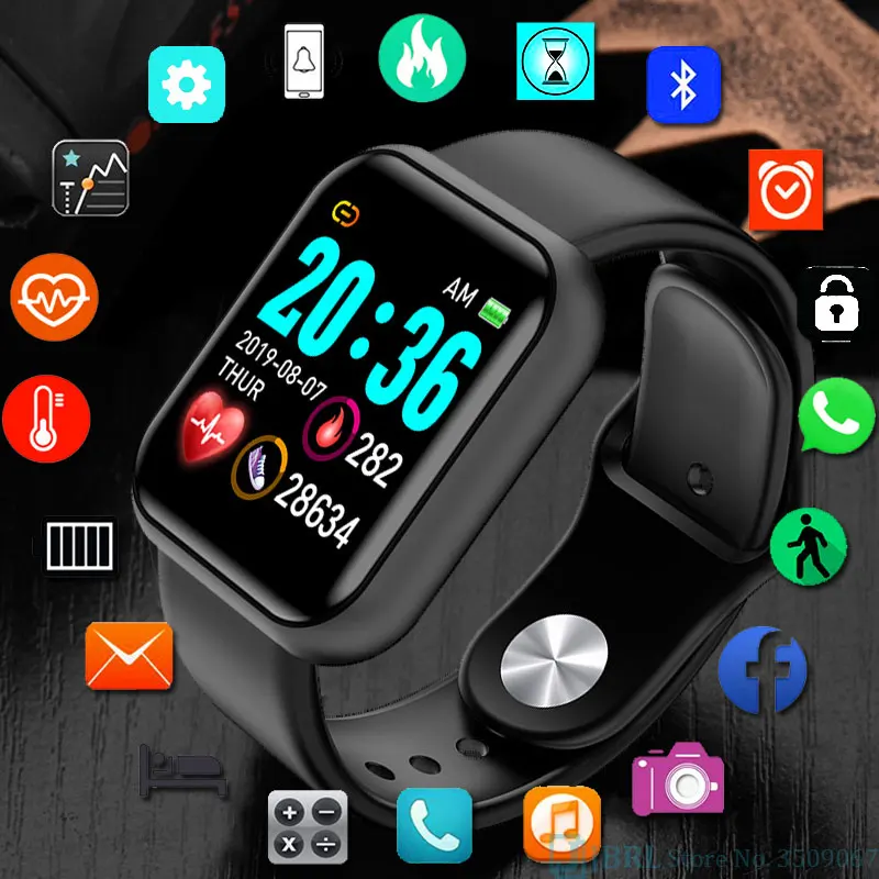 Новые Bluetooth Смарт часы для женщин и мужчин Android IOS Электроника Wach фитнес трекер