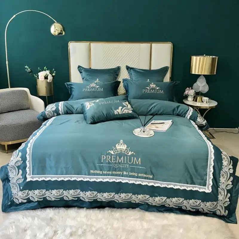 4Pcs Luxury Lace Bedding Set Queen King Size Duvet Cover Bed Sheet Set Pillowcase Fitted Sheets
4Pcs Luxury Lace Bedding Set Queen King Size Duvet Cover Bed Sheet Set Pillowcase Fitted Sheets