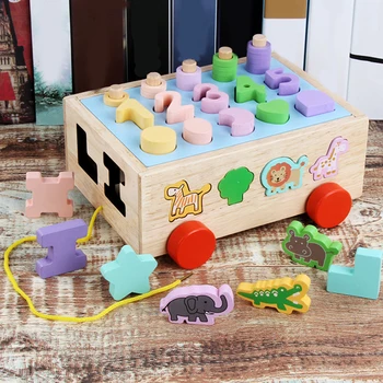 Wooden Digital/Animals And Dragging Three Carriage Geometric Shape Matching Early Childhood Educational Toy Vehicles
Wooden Digital/Animals And Dragging Three Carriage Geometric Shape Matching Early Childhood Educational Toy Vehicles