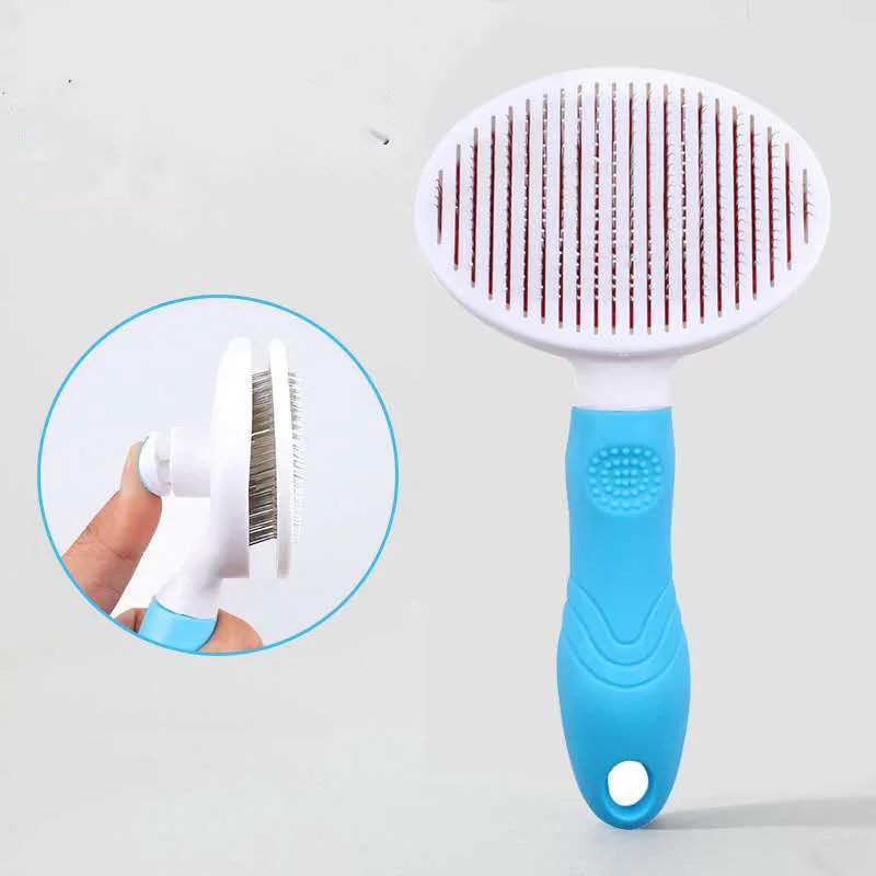 Chinatera Pet Dog Cat Fur Hair Grooming Self Quick Clean Shedding Tool Brush Comb Size L