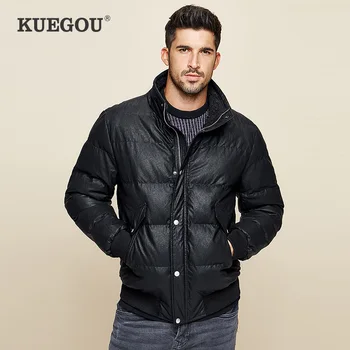 KUEGOU Autumn winter Cotton-padded jacket men thick coat short Black top plus size UW-0927
KUEGOU Autumn winter Cotton-padded jacket men thick coat short Black top plus size UW-0927