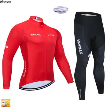 Winter TEAM 2020 STRAVA Cycling Jersey Thermal Fleece Bike Pants Set Mens 16D Pads Ropa Ciclismo Cycling Wear Maillot Culotte
Winter TEAM 2020 STRAVA Cycling Jersey Thermal Fleece Bike Pants Set Mens 16D Pads Ropa Ciclismo Cycling Wear Maillot Culotte