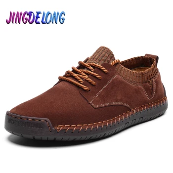 Classic Men's Casual Shoes Lace-up Mens Shoes Suede Leather Men's Walking Shoes Handmade Mens Style Shoes Fashion Man Footwear
Classic Men's Casual Shoes Lace-up Mens Shoes Suede Leather Men's Walking Shoes Handmade Mens Style Shoes Fashion Man Footwear