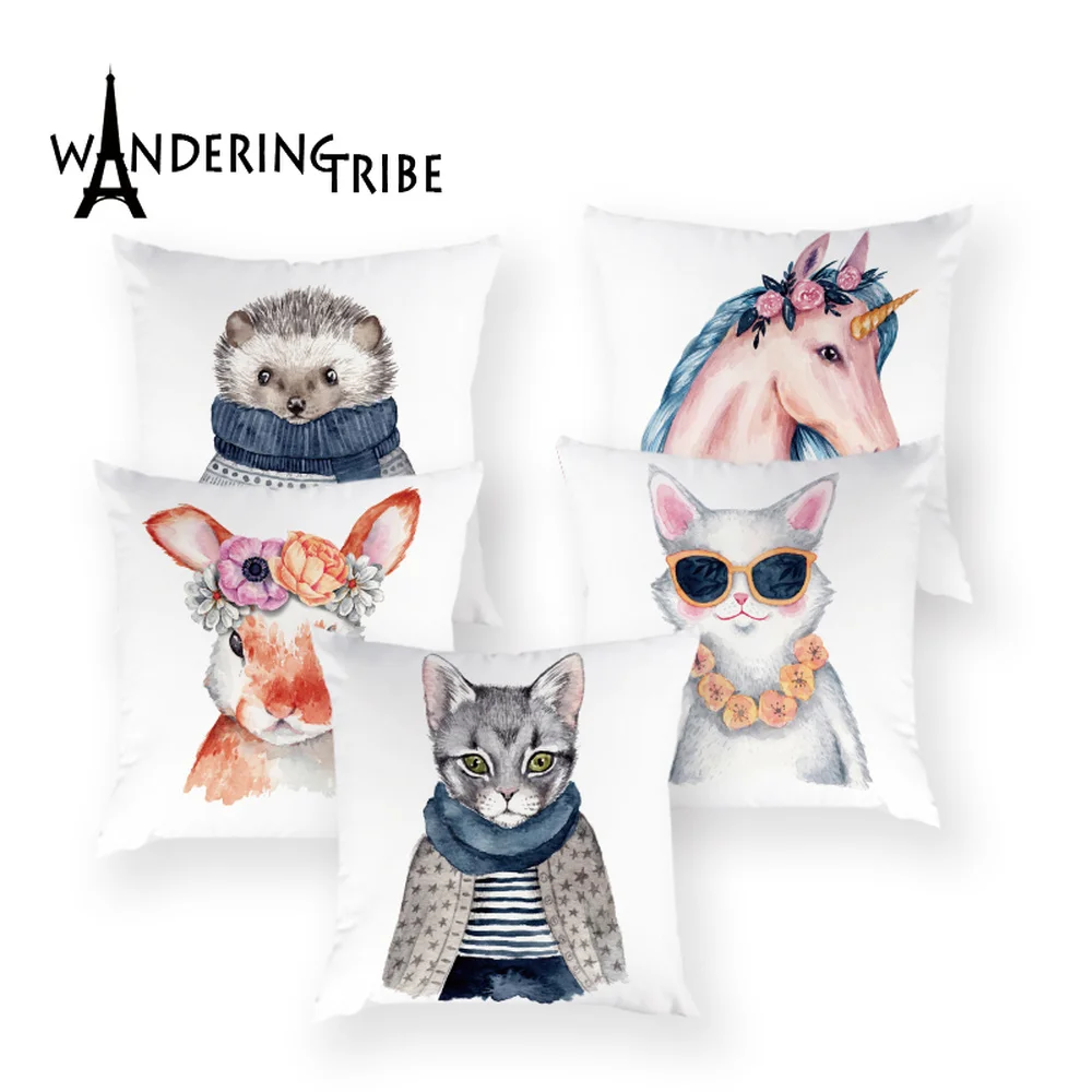 Cartoon Unicorn Throw Pillow Cover Panda Rabbit Decorative Sofa Custom Cushion Case Cat Fox White Animal Bed Pillow Case Covers
Cartoon Unicorn Throw Pillow Cover Panda Rabbit Decorative Sofa Custom Cushion Case Cat Fox White Animal Bed Pillow Case Covers
