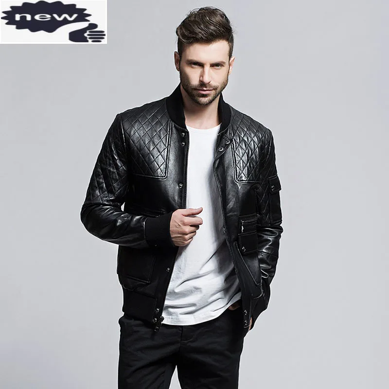 Retro Slim Fit Sheepskin Genuine Leather Men Jacket Stand Collar High Quality Coat Male Motorcycle Chaquetas De Cuero Hombre
Retro Slim Fit Sheepskin Genuine Leather Men Jacket Stand Collar High Quality Coat Male Motorcycle Chaquetas De Cuero Hombre