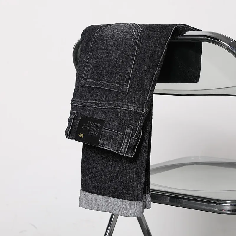 2021 Male Brand Trousers Classic Men's Regular Fit Business Jeans 98% cotton Casual Black Stretch Denim Pants
2021 Male Brand Trousers Classic Men's Regular Fit Business Jeans 98% cotton Casual Black Stretch Denim Pants