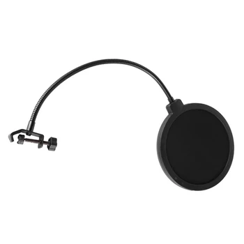 Recording 360 Degree Gooseneck Clip Studio Singing Vlogging Easy Install Microphone Wind Screen Shield Double Layer Filter
Recording 360 Degree Gooseneck Clip Studio Singing Vlogging Easy Install Microphone Wind Screen Shield Double Layer Filter