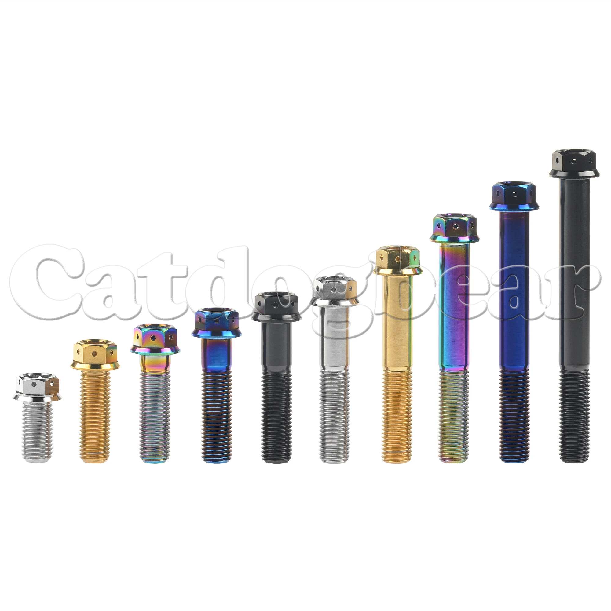 Wanyifa M10 Titanium Bolt 20-90mm Flange Hex Head Screw for Bicycle Refitted 4pcs | Обустройство дома
