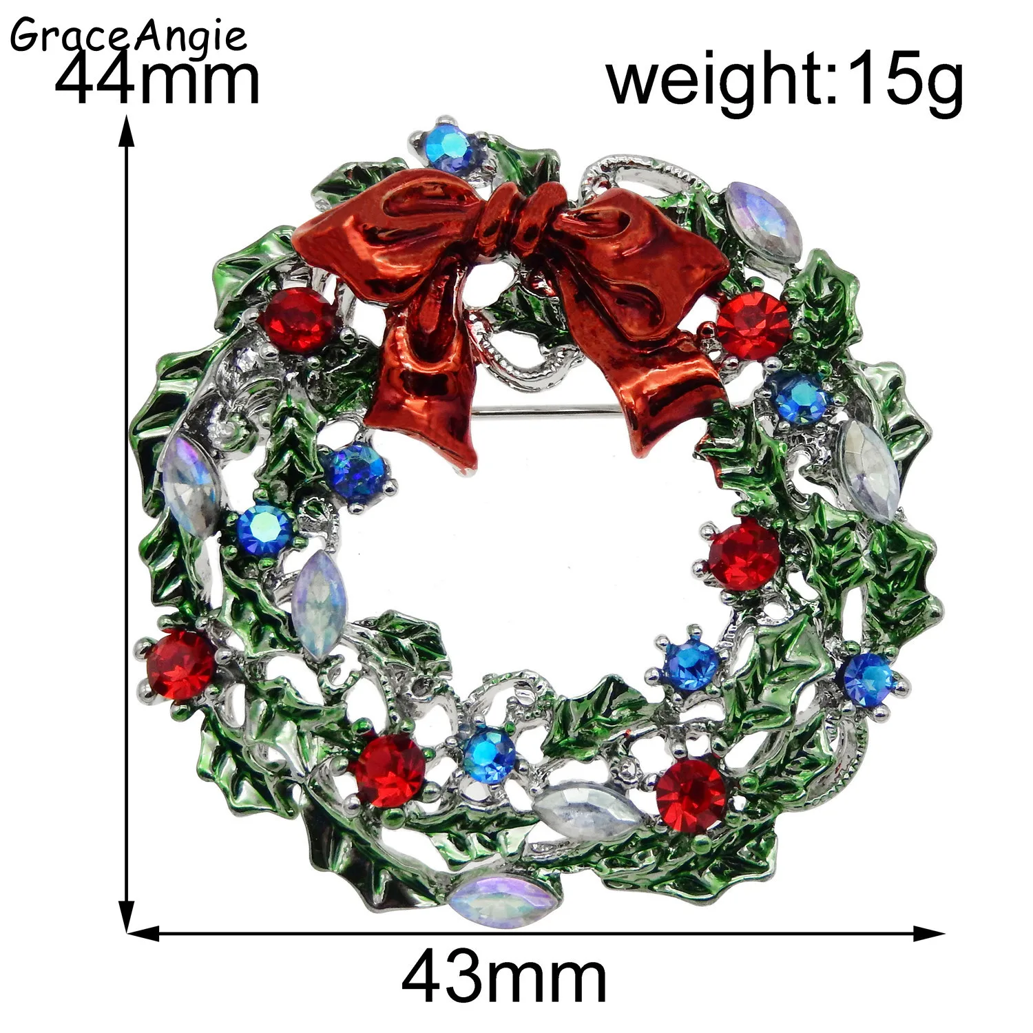 elegant women brooches pin christmas gift wreath brooch honey