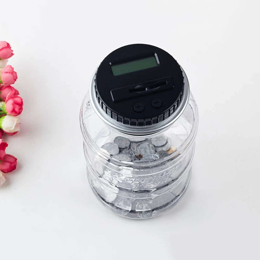 HOT Electronic Digital Counting Coin Bank Money Saving Box LCD Display Counter Piggy Bank TI99