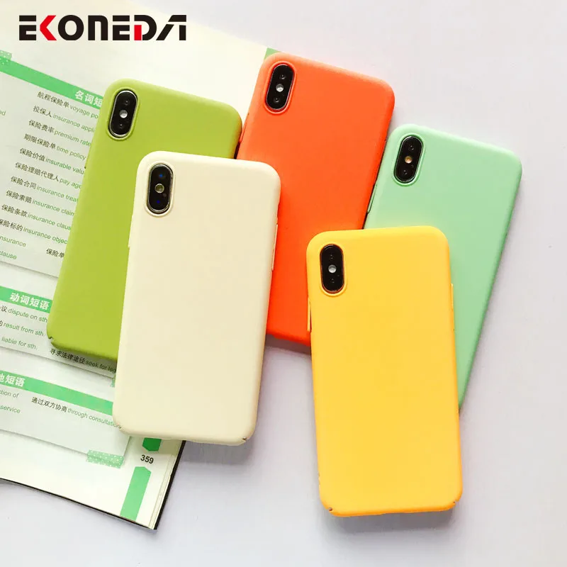 EKONEDA Plain Candy Case For iPhone 7 Case Matte Plastic Cover For iPhone XS Max XR X 7 8 6 6S 7Plus 8Plus Case Funda
EKONEDA Plain Candy Case For iPhone 7 Case Matte Plastic Cover For iPhone XS Max XR X 7 8 6 6S 7Plus 8Plus Case Funda