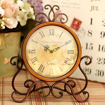 Bedroom Office Retro Style Desktop Hotel Round Table Clock Pointer Digital Coffee Bar Iron Art Home Decor Quiet Battery Powered
Bedroom Office Retro Style Desktop Hotel Round Table Clock Pointer Digital Coffee Bar Iron Art Home Decor Quiet Battery Powered
