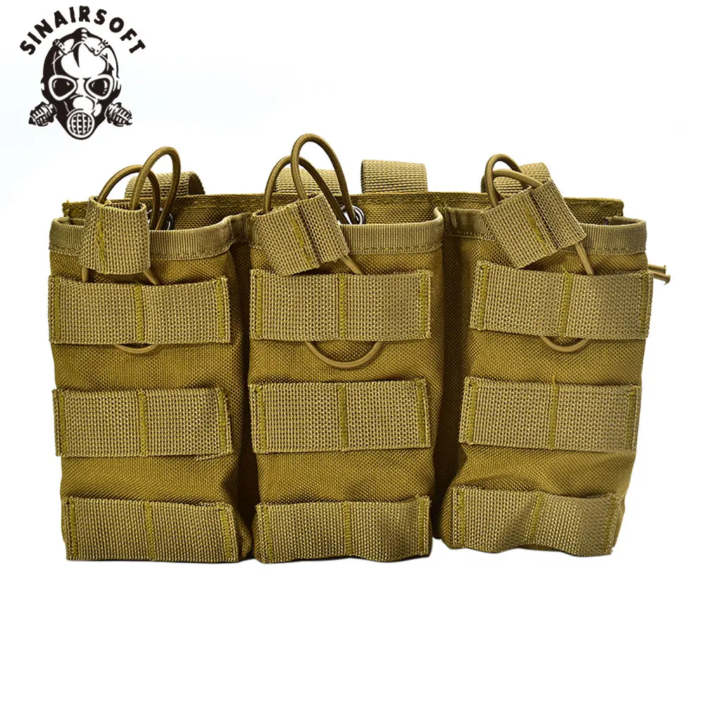 SINAIRSOFT Tactical Triple Open Top 5.56 7.62 Military Fast Tactical Magazine Pouch MOLLE Mag Tri Holster Ammo Bag Nylon 
SINAIRSOFT Tactical Triple Open Top 5.56 7.62 Military Fast Tactical Magazine Pouch MOLLE Mag Tri Holster Ammo Bag Nylon