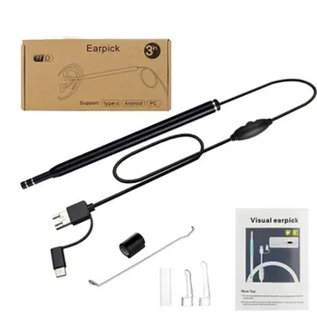 3 In 1 USB Ear Cleaning Endoscope Ear Wax Remover Cleaner Tool Ear pick Visual Earpick HD Camera Ear Spoon Otoscope for Android
3 In 1 USB Ear Cleaning Endoscope Ear Wax Remover Cleaner Tool Ear pick Visual Earpick HD Camera Ear Spoon Otoscope for Android