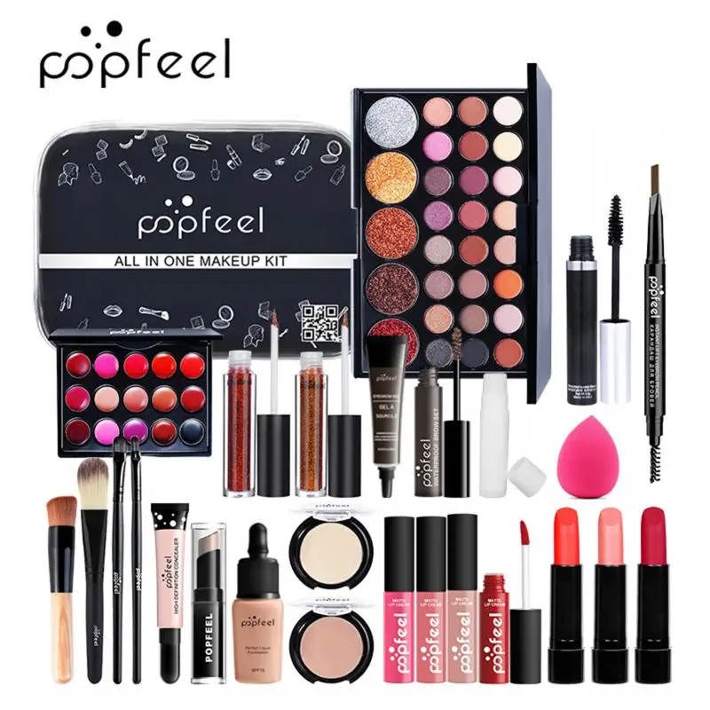 POPFEEL Lips Make Up Set (Eyeshadow Lip Gloss Lipstick Makeup Brushes Eyebrow Concealer)With Makeup Bag TSLM2
POPFEEL Lips Make Up Set (Eyeshadow Lip Gloss Lipstick Makeup Brushes Eyebrow Concealer)With Makeup Bag TSLM2