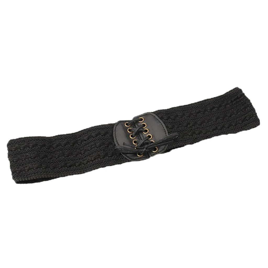 Fashion Leather Wide Waist Belt Lace Up Corset Cinch Sweater Dress Waistband Fashion Leather Wide Waist Belt Lace Up Corset Cinch Sweater Dress Waistband