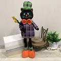 Стоящая кукла Хэллоуин Мультфильм Призрак/ведьма/черная кошка/игрушечные тыквы растягивающиеся ноги идеальный дом вечерние аксессуары для декора