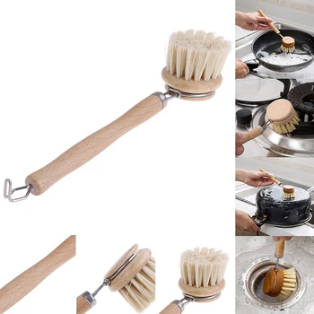 1pc natural wooden skillet brush dishwasher cleaning brush home kitchen cleaning tool
1pc natural wooden skillet brush dishwasher cleaning brush home kitchen cleaning tool