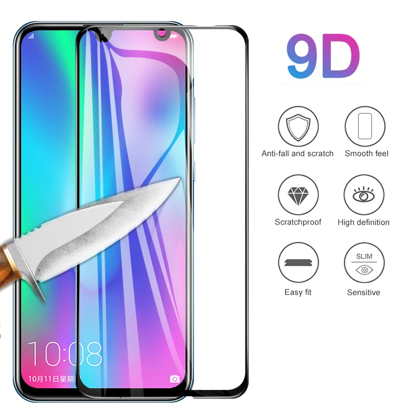 9D Tempered Glass For Huawei Y9 prime Y6 Y5 Y7 2019 P Smart Z Screen Protector Y6 2018 Nova 3 3i PSmart Z 2019 Safety Glass 9H