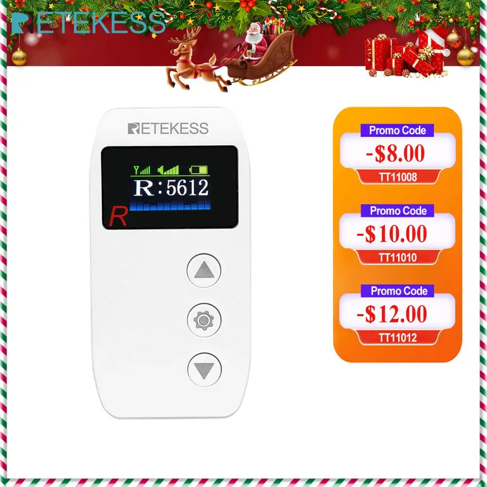 RETEKESS 2.4GHz TT110 Receiver Wireless Tour Guide System For Museum Tour Government Meeting Factory Training Church Translation
RETEKESS 2.4GHz TT110 Receiver Wireless Tour Guide System For Museum Tour Government Meeting Factory Training Church Translation