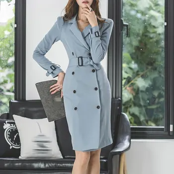 Dress Suits Women Long Blazer and Jacket Double Breasted Slim Bodycon Office Lady Autumn Winter Vintage Elegant Female Clothes
Dress Suits Women Long Blazer and Jacket Double Breasted Slim Bodycon Office Lady Autumn Winter Vintage Elegant Female Clothes