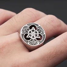 Vintage Irish Celtics Trinity Knot Rings for Men Hollow Satinless Steel Nordic Celtic knot Ring Scandinavian Jewelry Size 7-15
Vintage Irish Celtics Trinity Knot Rings for Men Hollow Satinless Steel Nordic Celtic knot Ring Scandinavian Jewelry Size 7-15