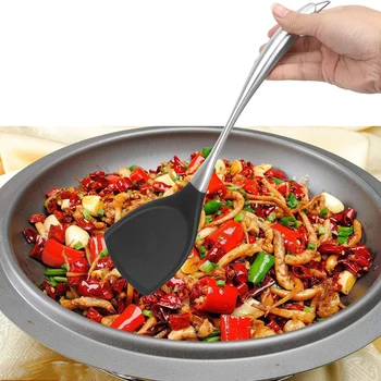NICEYARD Heat Resistant Soup Spoon Cooking Turners Silicone Non-stick Stainless Steel Handle Steak Turner Kitchen Cooking Tool
NICEYARD Heat Resistant Soup Spoon Cooking Turners Silicone Non-stick Stainless Steel Handle Steak Turner Kitchen Cooking Tool