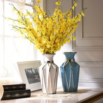 Modern Elegant Flower Vase Ceramic Desk Vases Home Decor Flowerpot High End Plant Vase European Home Crafts Drop Shipping
Modern Elegant Flower Vase Ceramic Desk Vases Home Decor Flowerpot High End Plant Vase European Home Crafts Drop Shipping