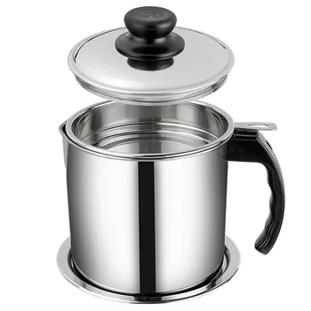 Multi-function Kitchen Tool Stainless Steel Oil Filter Strainer Colander Fry Oil Can Pot Kitchen Filter Pot for Home 1.3/1.6L TB
Multi-function Kitchen Tool Stainless Steel Oil Filter Strainer Colander Fry Oil Can Pot Kitchen Filter Pot for Home 1.3/1.6L TB