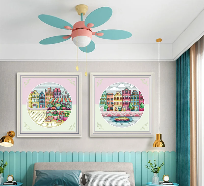 Embroidery Cross Stitch Printed Cross Stitch Kits 14CT canvas Cityscape Patterns Needlework joy sunday Counted Cross Stitch sets
Embroidery Cross Stitch Printed Cross Stitch Kits 14CT canvas Cityscape Patterns Needlework joy sunday Counted Cross Stitch sets