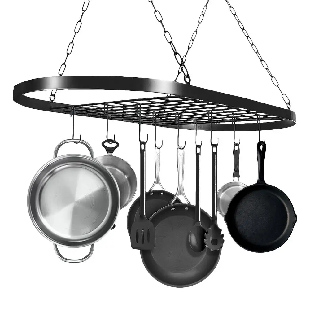 Kitchen Pot Rack Hanging Wrought Iron Kitchen Racks Multifunctional Wall-mounted Pot Rack Seasoning Kitchen Storage Tools
Kitchen Pot Rack Hanging Wrought Iron Kitchen Racks Multifunctional Wall-mounted Pot Rack Seasoning Kitchen Storage Tools