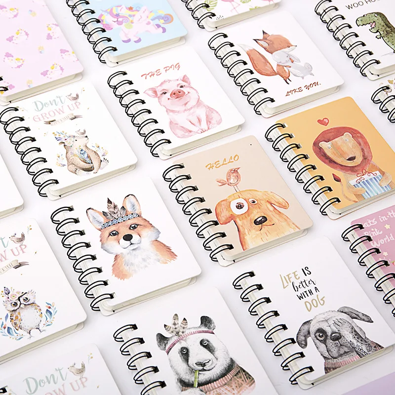 Cute student rollover coil book Portable pocket notepad Cartoon notebook custom small book
Cute student rollover coil book Portable pocket notepad Cartoon notebook custom small book