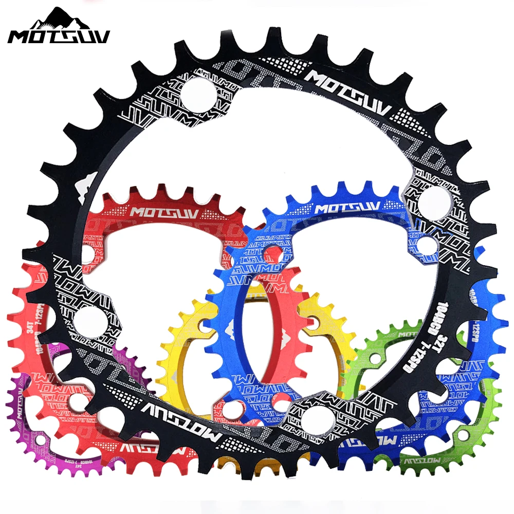 MOTSUV 104BCD Bicycle Narrow Wide Chainring 32T Round Cycle Chainwheel 7075-T6 MTB Bike Circle Crankset Plate Bicycle Parts
MOTSUV 104BCD Bicycle Narrow Wide Chainring 32T Round Cycle Chainwheel 7075-T6 MTB Bike Circle Crankset Plate Bicycle Parts