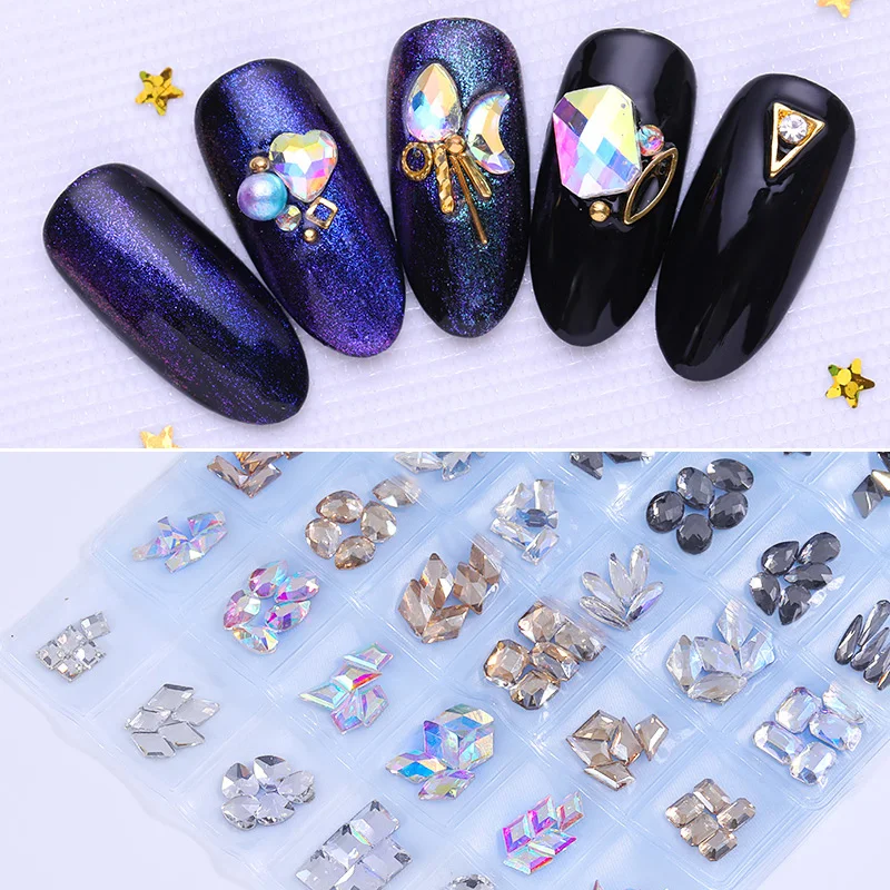 Flat Back Irregular Marquise Water Drop 3D Nail Rhinestones Mixed Clear Black Color Nails Accessories DIY Nail Art Decorations
Flat Back Irregular Marquise Water Drop 3D Nail Rhinestones Mixed Clear Black Color Nails Accessories DIY Nail Art Decorations