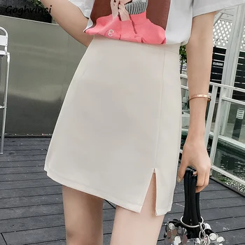 Skirts Women 2020 Summer Slim All-match Simple Korean Style Leisure Womens A-Line Skirts Female Trendy Plus Size Kawaii Solid
Skirts Women 2020 Summer Slim All-match Simple Korean Style Leisure Womens A-Line Skirts Female Trendy Plus Size Kawaii Solid