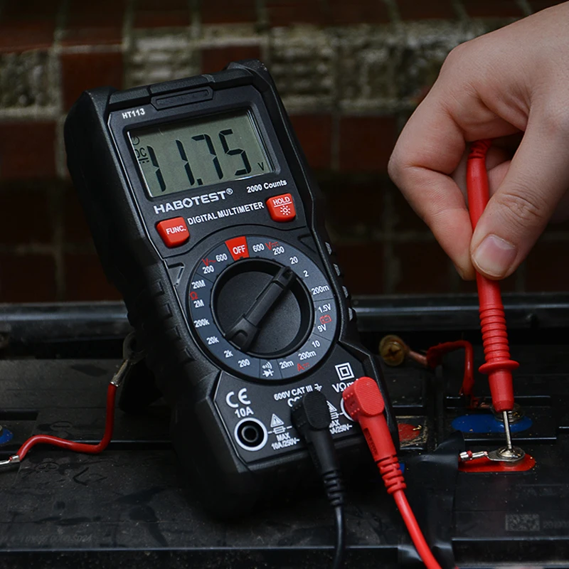 HABOTEST HT113 Digital Multimeter Esr Meter Testers Automotive Electrical Dmm Transistor Peak Tester Voltage Meter 2000 Counts
HABOTEST HT113 Digital Multimeter Esr Meter Testers Automotive Electrical Dmm Transistor Peak Tester Voltage Meter 2000 Counts