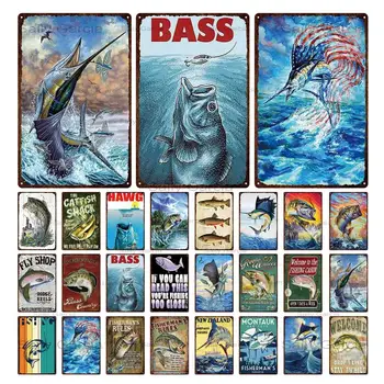 American Style Metal Plates Fish Sea Fish Shark Tin Sign Steak Restaurant Wall Stickers Home Decorative Sign Art Poster Decor
American Style Metal Plates Fish Sea Fish Shark Tin Sign Steak Restaurant Wall Stickers Home Decorative Sign Art Poster Decor