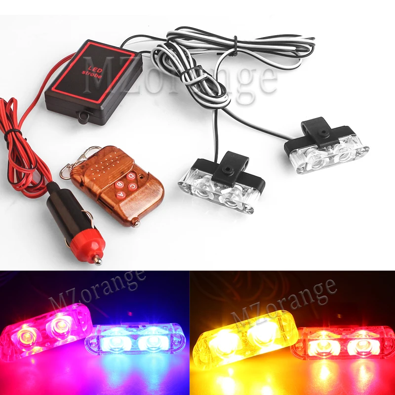 12V Car Motorcycle 2x2 LED Strobe Light Police Emergency Grill Warning Light Fireman Ambulance Flasher LED Flashlight
12V Car Motorcycle 2x2 LED Strobe Light Police Emergency Grill Warning Light Fireman Ambulance Flasher LED Flashlight