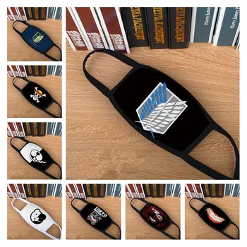 New Anime Attack on Titan Cosplay Mask Tokyo Ghoul Kaneki Ken Danganronpa Monokuma Street Sports Half Face Dust-Proof Masks Prop 
New Anime Attack on Titan Cosplay Mask Tokyo Ghoul Kaneki Ken Danganronpa Monokuma Street Sports Half Face Dust-Proof Masks Prop