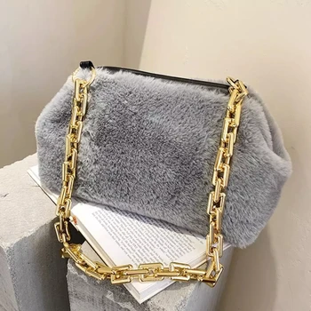 Thick Chain Armpit bag 2021 Winter New High-quality Soft Plush Women's Designer Handbag High capacity Travel Shoulder Bags
Thick Chain Armpit bag 2021 Winter New High-quality Soft Plush Women's Designer Handbag High capacity Travel Shoulder Bags