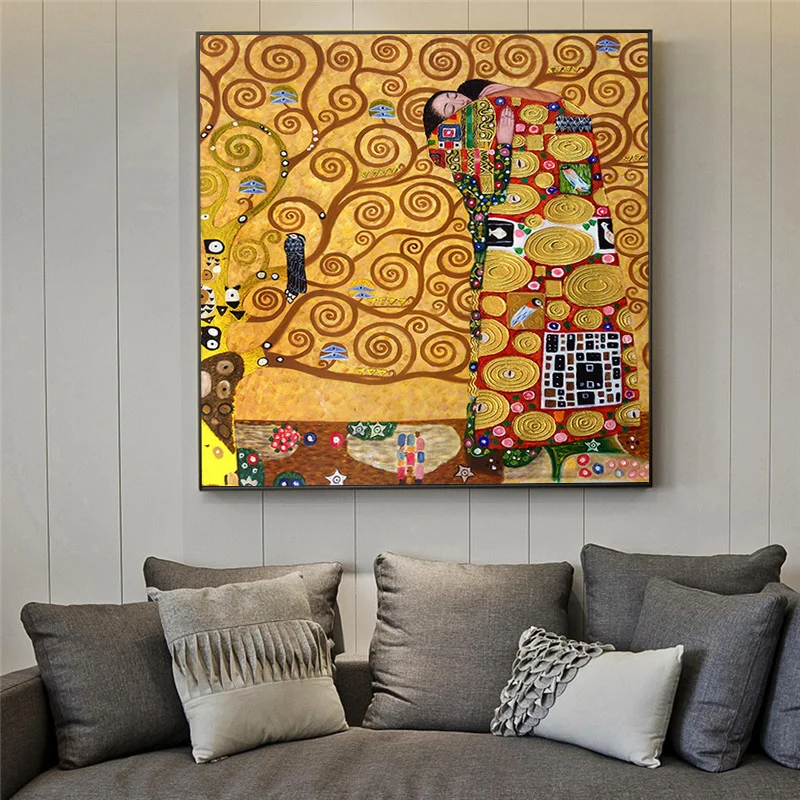Gustav Klimt the Fulfillment Reproduction Oil Painting on Canvas Posters and Prints Scandinavian Wall Picture for Living Room
Gustav Klimt the Fulfillment Reproduction Oil Painting on Canvas Posters and Prints Scandinavian Wall Picture for Living Room