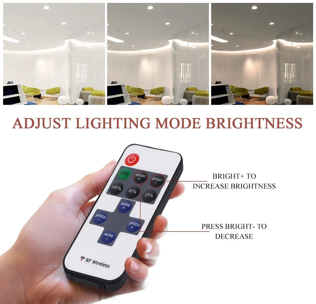 12V RF LED Strip Light Mini Wireless Switch Controller Dimmer with Remote Control Mini In-line LED Light Controller/Dimmer
12V RF LED Strip Light Mini Wireless Switch Controller Dimmer with Remote Control Mini In-line LED Light Controller/Dimmer