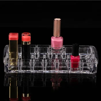 26 Slots Clear Acrylic Cosmetic Makeup Organizer Transparent for Lipstick Nail Polish Small Bottles Display Rack Holder CTN88
26 Slots Clear Acrylic Cosmetic Makeup Organizer Transparent for Lipstick Nail Polish Small Bottles Display Rack Holder CTN88