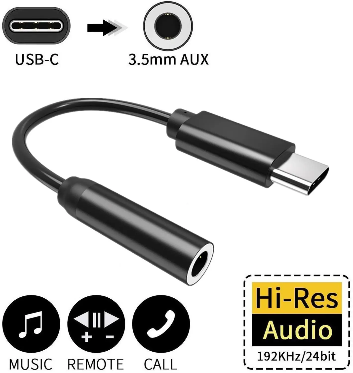 Type C Audio Adapter to 3.5 mm earphoes Cable USB C Headphone Jack for Samsung S20 Note 10 Huawei P30 P20 Mate 30 Google Pixel 3
Type C Audio Adapter to 3.5 mm earphoes Cable USB C Headphone Jack for Samsung S20 Note 10 Huawei P30 P20 Mate 30 Google Pixel 3