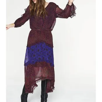 Women Dress 2020 Spring and Summer New National Style Silk Stitching Floral Print Midi Dress
Women Dress 2020 Spring and Summer New National Style Silk Stitching Floral Print Midi Dress