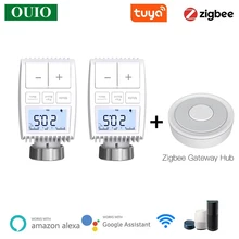 Tuya ZigBee 3.0 Radiator Actuator Valve Programmable Smart Thermostat Temperature Controller TRV Voice Control with Alexa
Tuya ZigBee 3.0 Radiator Actuator Valve Programmable Smart Thermostat Temperature Controller TRV Voice Control with Alexa