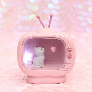Cartoon Resin Cute Cat Night Light Pink White Color Led Night Lamp for Home Bedroom Bedside Decor Light Kids Children Gift 
Cartoon Resin Cute Cat Night Light Pink White Color Led Night Lamp for Home Bedroom Bedside Decor Light Kids Children Gift
