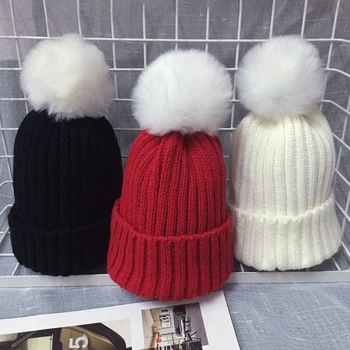 Children Hat Baby Beanies Hat Winter Pom Pom Knitted Wool Ball Hat Casual Solid Color Warm Girls Hat Cute Cap For Girls Boys New
Children Hat Baby Beanies Hat Winter Pom Pom Knitted Wool Ball Hat Casual Solid Color Warm Girls Hat Cute Cap For Girls Boys New