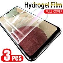 3Pcs protecteur D'écran pour Samsung Galaxy A12 hydrogel protecteur de film sur pour Samsung 12 SM-A125F film verre=